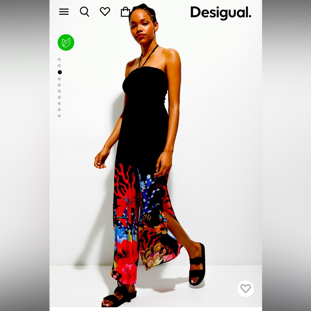 Desigual coral reef sleeveless jumpsuit XS 🐠